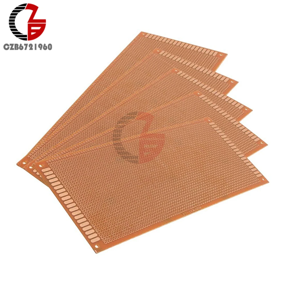

10x22cm DIY Universal Bakelite Plate Paper Prototype PCB Breadboard Experiment Matrix Board Single Sided Sheet Copper