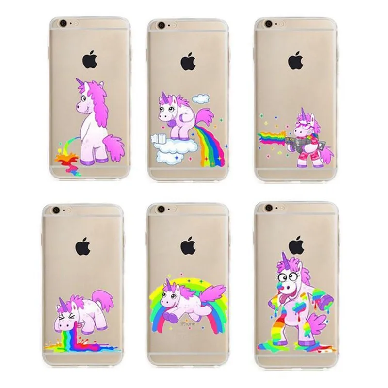 Unicorn Rainbow Case For iPhone 5 5S SE 6 6S 6 Plus