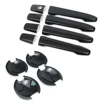 

ABS Charcoal Door handle Protective covering Cover Trim for 2013-2018 Mitsubishi Outlander Car styling