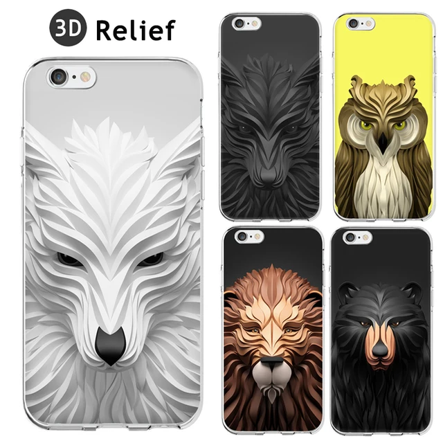 coque iphone 6 animaux 3d