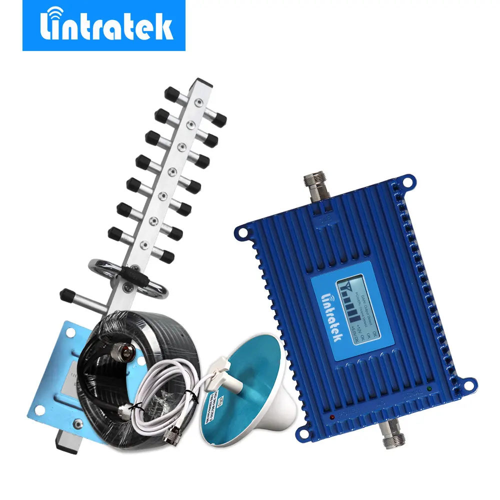 Репитер сигнала Lintratek 4G LTE 1800 МГц GSM репитер усилитель 70 дБ ЖК дисплей #35|signal