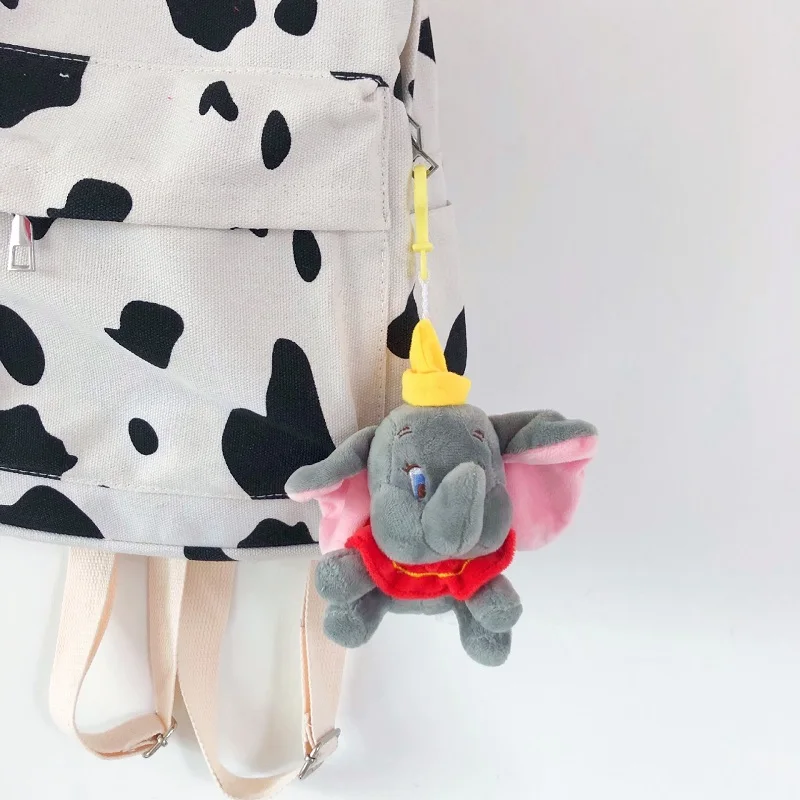 12 см Подвеска Dumbo Peluche, Мультяшные мягкие животные, игрушечные Слоны, плюшевые игрушки для детей, детская сумка для девочек, брелок для ключей