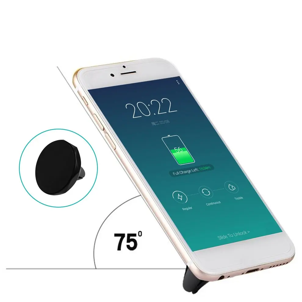 

Magnetic Mount Holder A1 Prismatic Car Air Vent Rotating Mobile Phone Magnetic Bracket Reusable Magnet Suction Stand Black