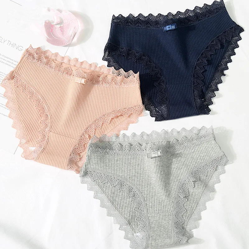 Panties for women cotton underwear lace sexy lingerie female briefs ladies casual underpants gril intimate panty plus size 2019