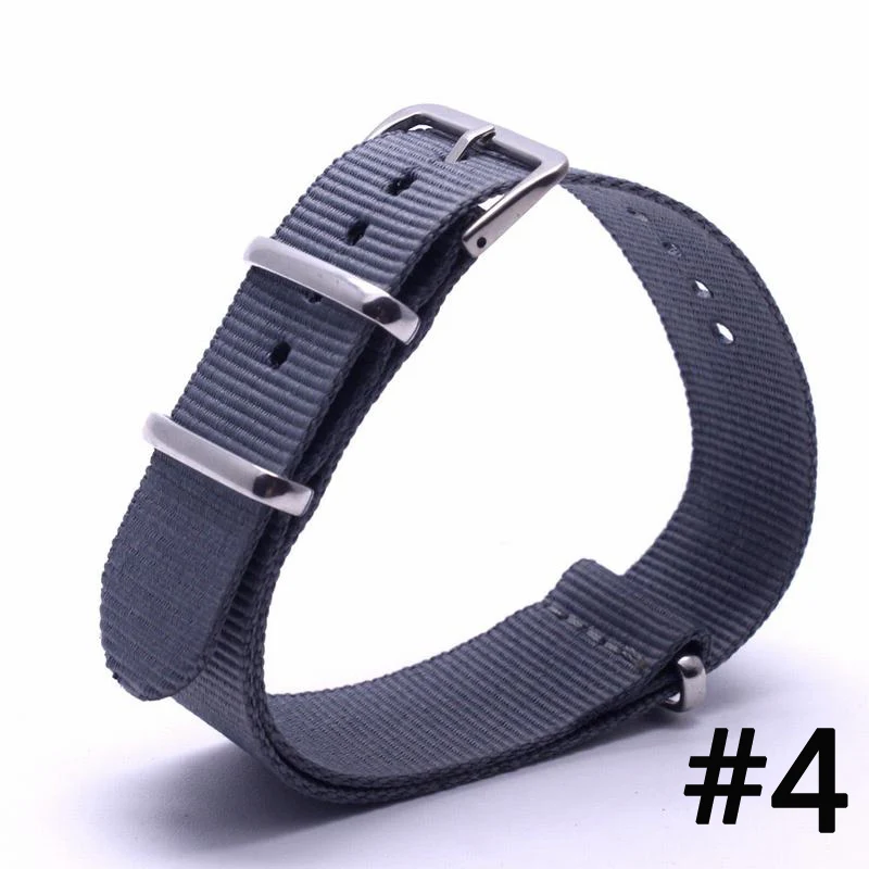 Top Brand Luxury Men Watch Band Straps 16 18 22 24mm Blue bracelet Nato fabric Nylon watchbands
