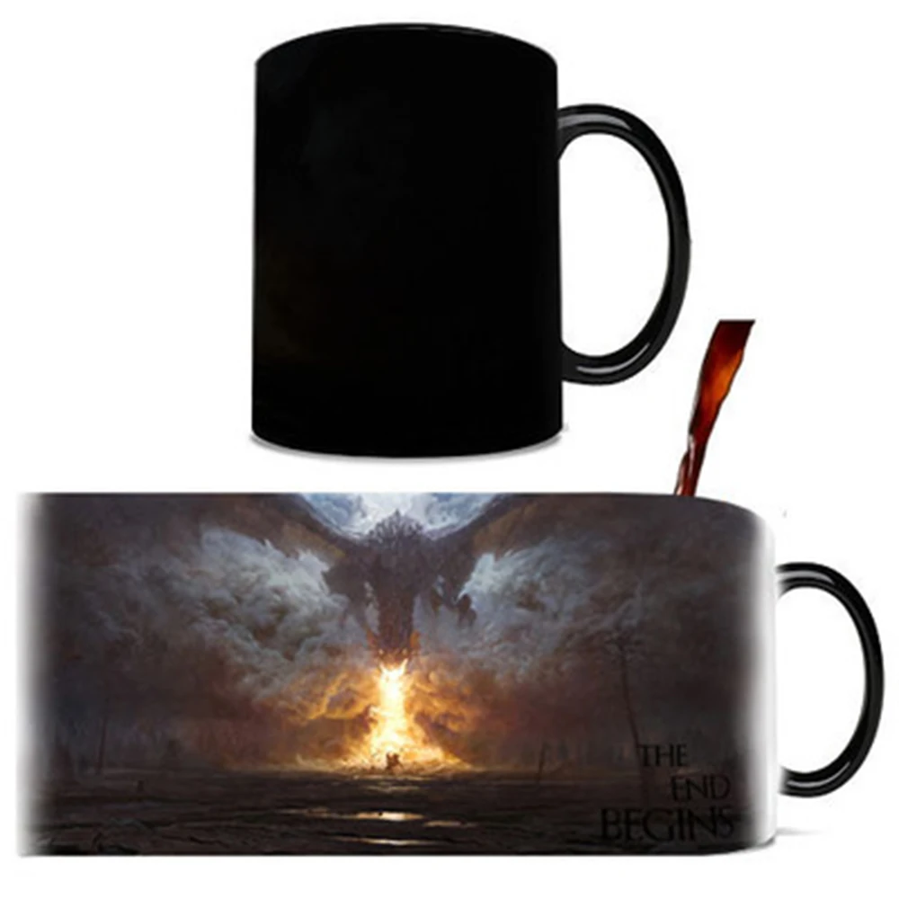 

Magic Color Change game of Thrones Coffee Tea Cup HOT Water Cup Shows Dragon coffee Tea Mug Cup