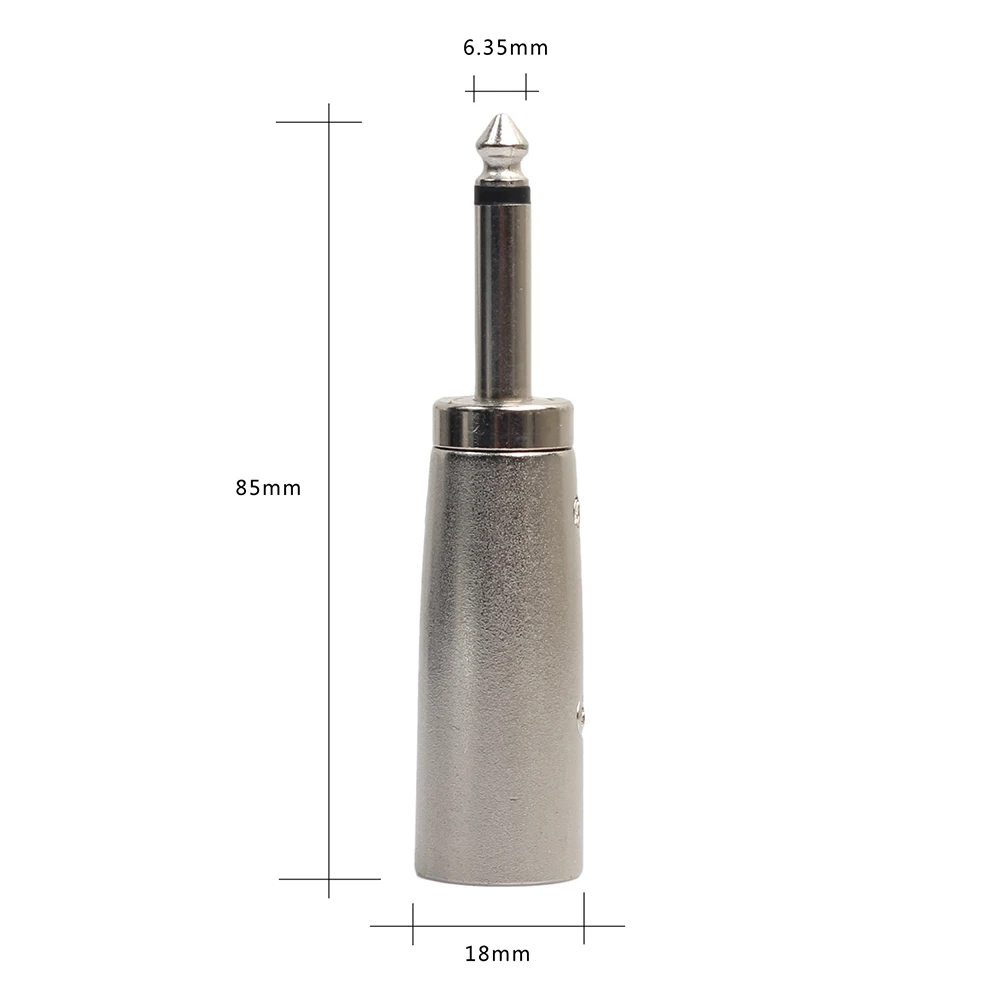3 контактный XLR штекер 1/4 &quot6 35 мм моно для аудио кабеля DJ MIC Adapterhigh quality|Соединители|