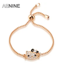 Valentine’s Gift Gold Color Czech stone ladies bangle bracelets for women fashion jewelry bracelets B150160358R