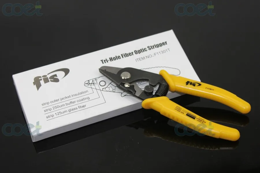 

5 pieces FIS Stripper Stripper 3 Hole Jacket Fiber Optic Tool Strippers used with Optical Fiber Fusion Splicer