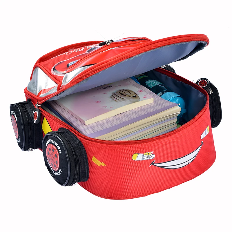 Рюкзак для мальчиков и девочек 1-3-6 лет с рисунком автомобиля Диснея