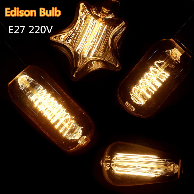 E27 LED ночник винтажная лампа Эдисона 220В лампада светодиодная креативная личность