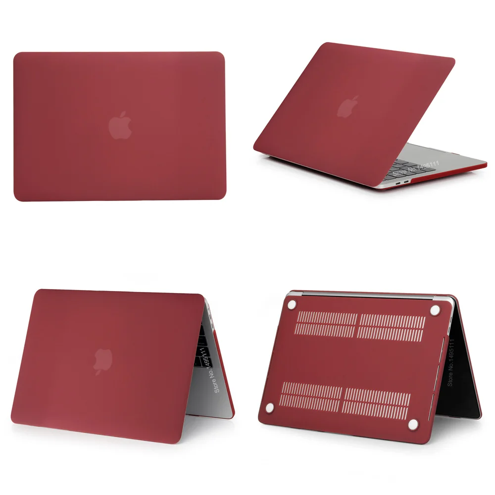 Новый цветной чехол для ноутбука Apple MacBook Air Pro Retina 11 12 13 15 macbook New 16 дюймов с