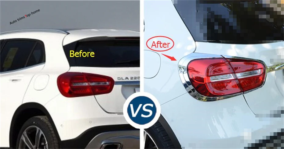 Us 3649 18 Offfor Mercedes Benz Gla 200 220 X156 2015 2016 2017 Abs Behind Outside Rear Tail Light Tailgate Lamp Cover Exterior Trim 4 Piece In