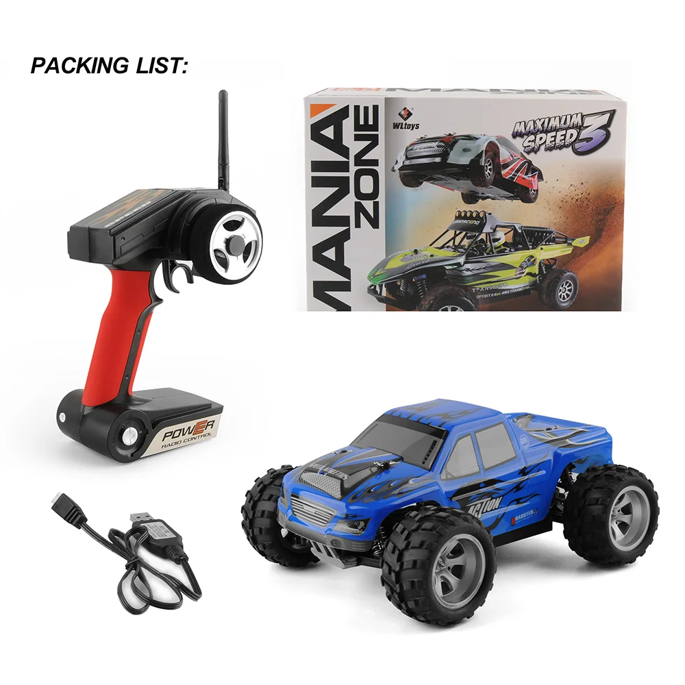 Wltoys A979 Радиоуправляемая машина 2 4 г 50 км/ч высокоскоростная масштаб 1/18 ралли