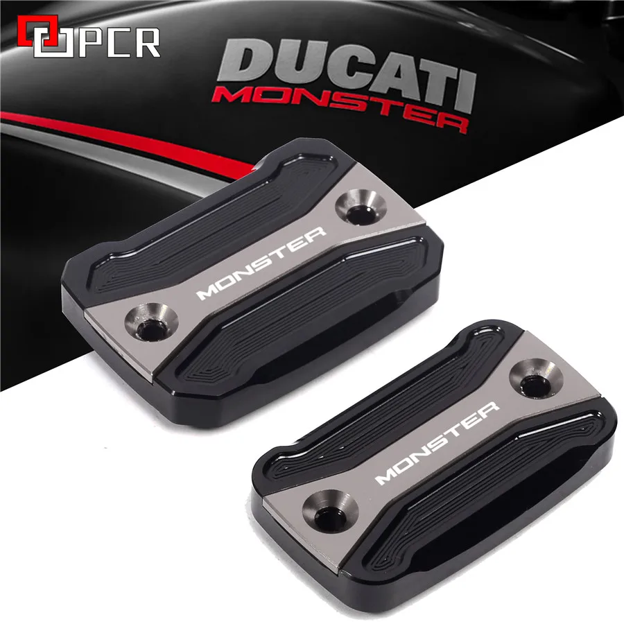 

Motorcycle Brake CNC Aluminum Clutch Fluid Fuel Reservoir Cap Cover For Ducati Monster 695 696 S2R 800 795 796 759