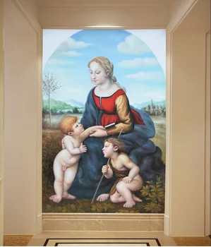 

3d room wallpaper custom mural non-woven Wall sticker 3d European mother and children painting photo wallpaper for walls 3d