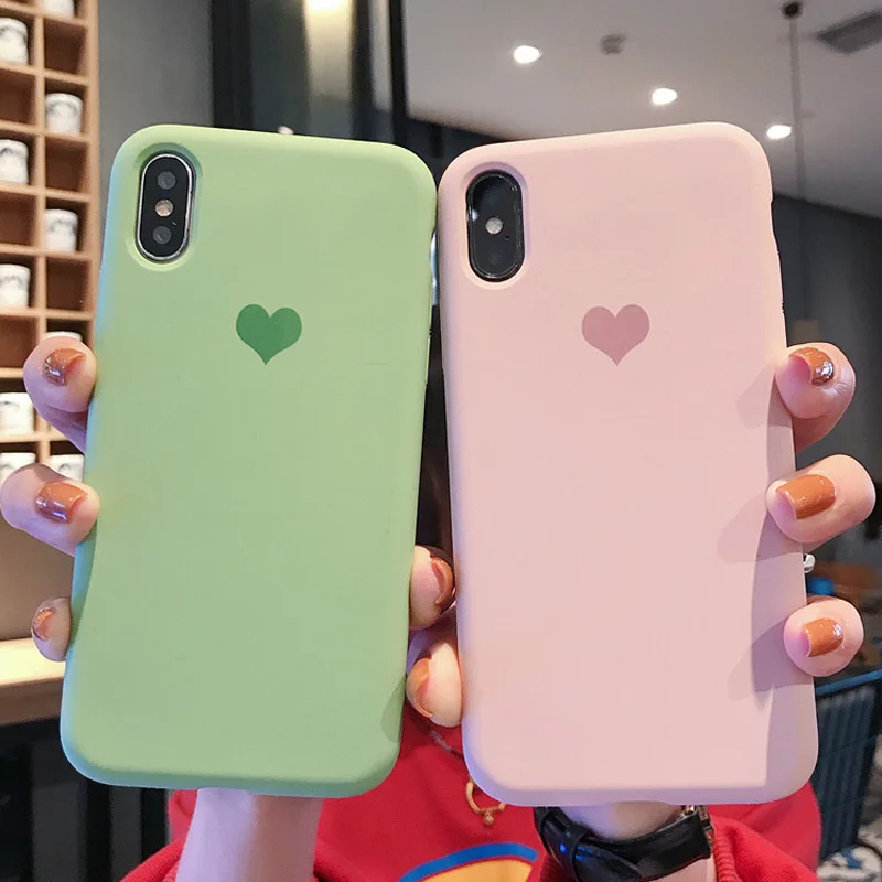 Мягкий силиконовый чехол Love для iPhone X XS Max XR 8 7 Plus Роскошный Тонкий телефона 6 6s Fundas