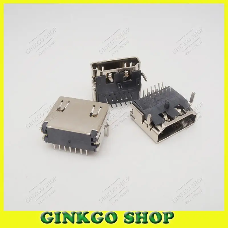 50 шт./лот совместимому с HDMI 19P Женский образный гнездовой разъем розетка 3 рядная