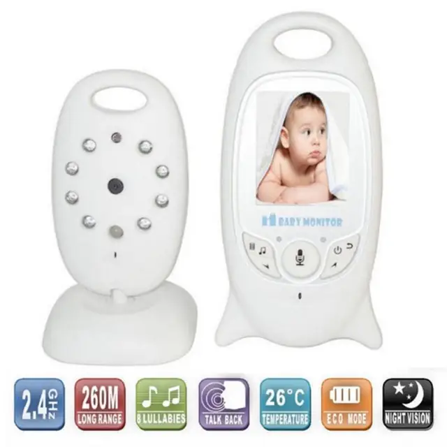 Infant 2.4 GHz Wireles Baby Radio Babysitter Digital Video Baby Monitor