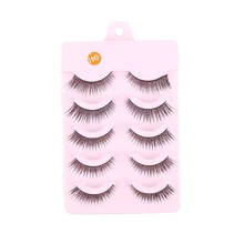 ELECOOL 10 пар длинных накладных ресниц ручной работы, накладные ресницы, волоконные инструменты для наращивания ресниц, кончики для макияжа, ресницы для крестов, инструмент для макияжа