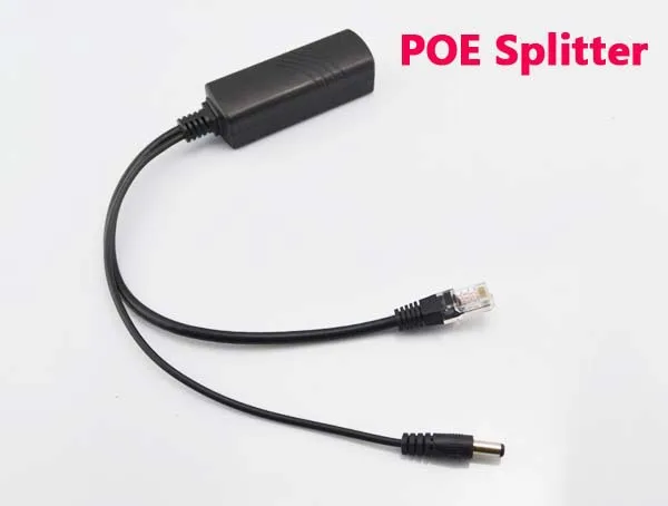 

POE Splitter For IP Camera power over ethernet splitter 10/100mbps IEEE802.3at/af 12V/1A-2A poe splitter For Security Cam