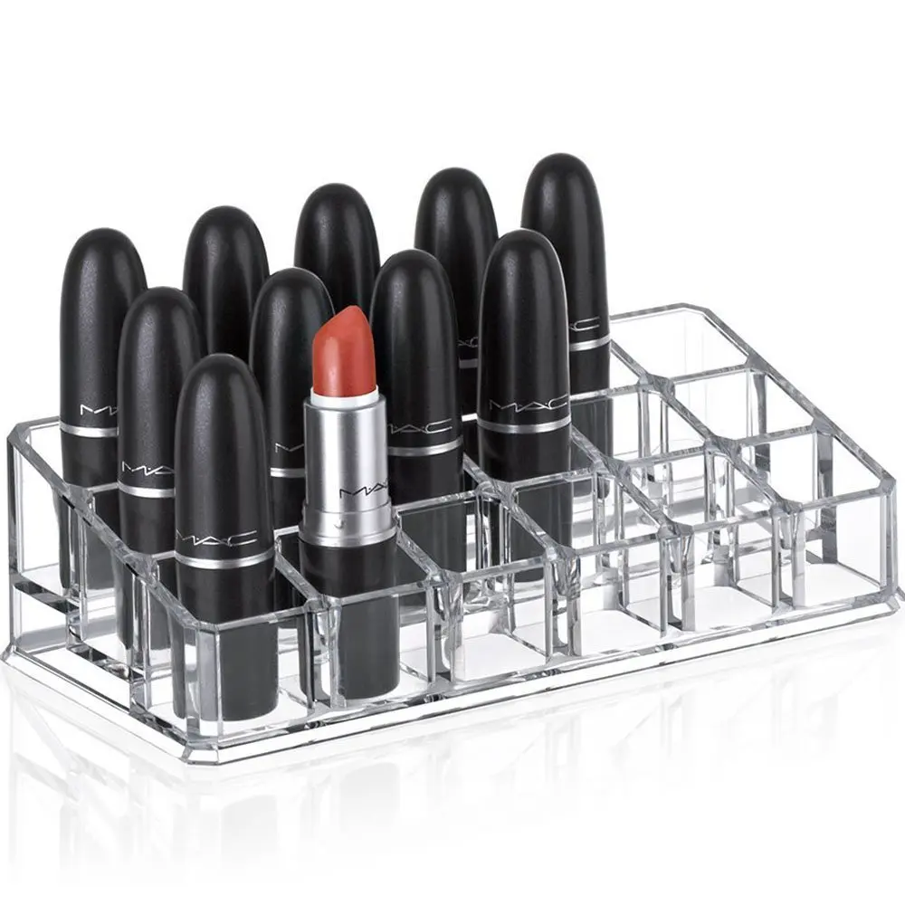 HOT 18grids Acrylic Lipstick rack Nail Polish holder Cosmetic Storage