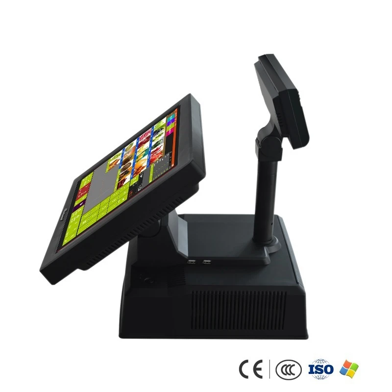 Meetsun MS 808C 2 все в одном POS 15 ''Сенсорный экран монитора Системы кассовый аппарат
