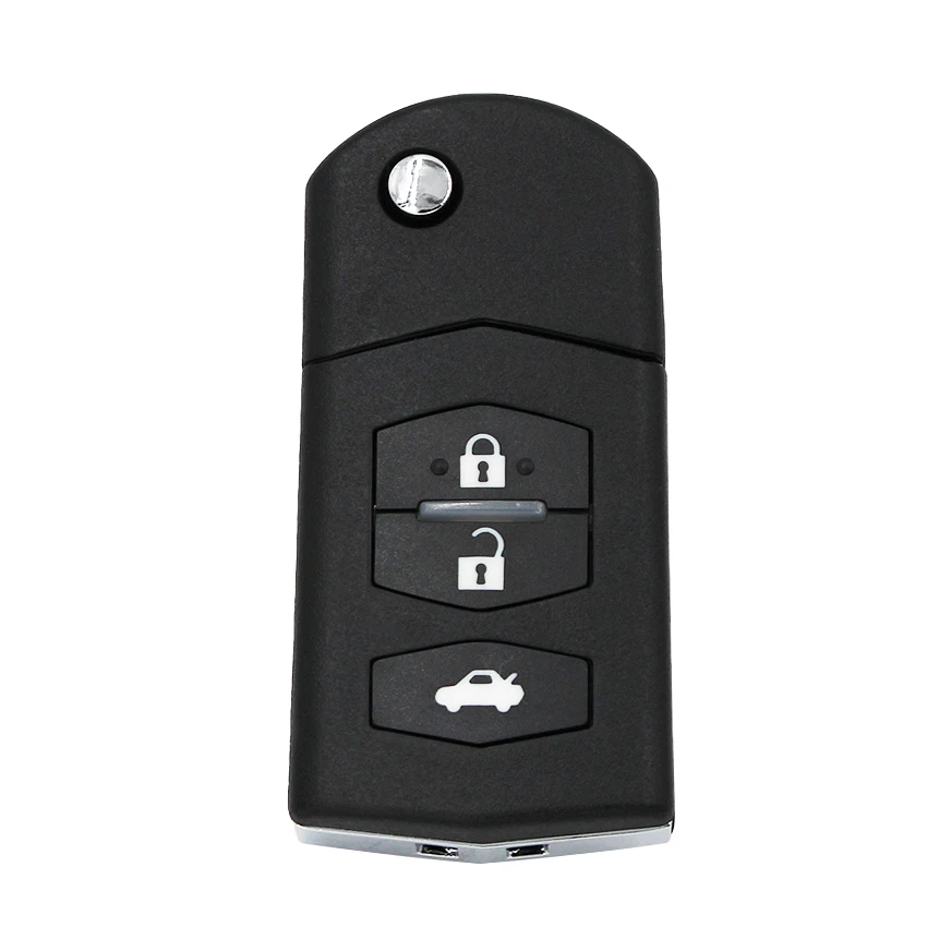 3 кнопки 433 МГц Складной флип-пульт дистанционного ключа с 4D63 чип система входа без ключа для Mazda крылья Rui M6