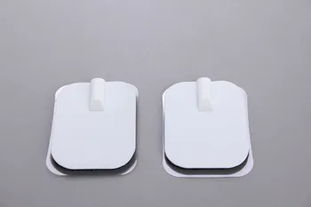 

100pcs/lot(50 Pair) 4.5*6cm pin type Self Adhesive silicone Electrode Pads For Slimming massager/Tens unit/Electrical stimulator