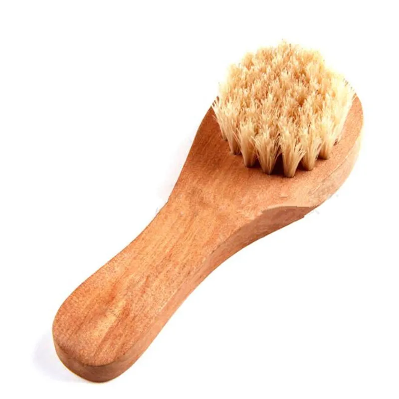 Buy 1 Pc Shaving White Boar Bristle Beard Brush Men