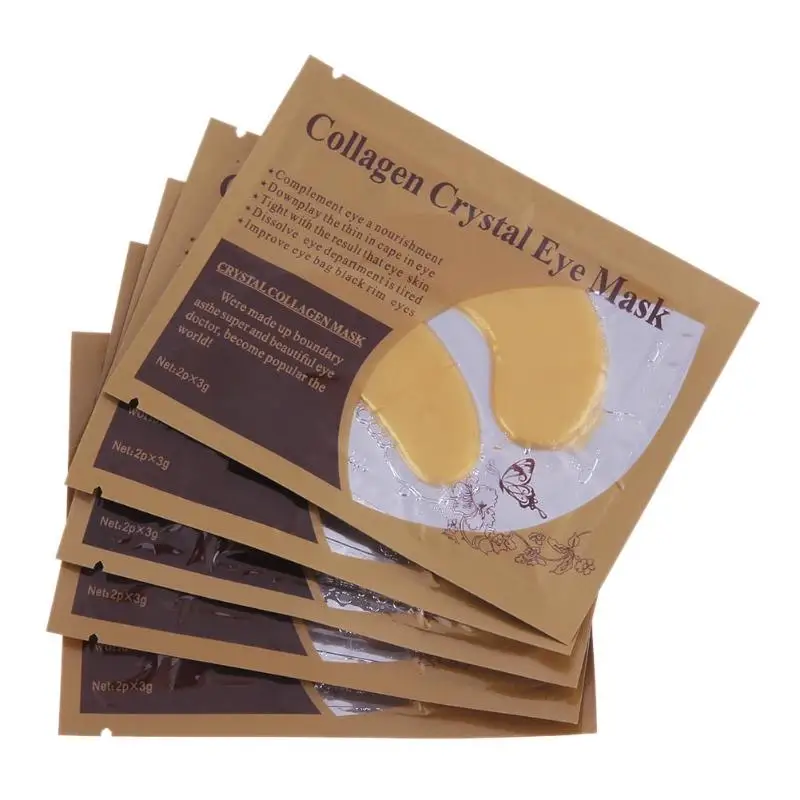 

10pcs/5pair Anti-Aging Gold Crystal Collagen Eye Mask Skin Care Eye Patches Crystal Beauty Anti Dark Circle Anti-Puffiness