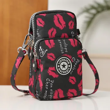 

Women men Shoulder Bag phone bag Casual lolita Nylon Messenger Multilayer Bags Women Bag Bolsos saca main