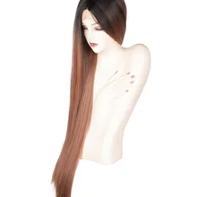 JINGFA 40 дюймов парик с длинными прямыми волосами термостойкие синтетические волокна косплей костюм парик для женщин синтетические кружева спереди парик