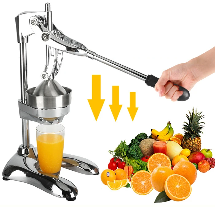 

Commercial Stainless Steel juicer manual hand press juicer squeezer citrus lemon orange pomegranate fruit juice extractor