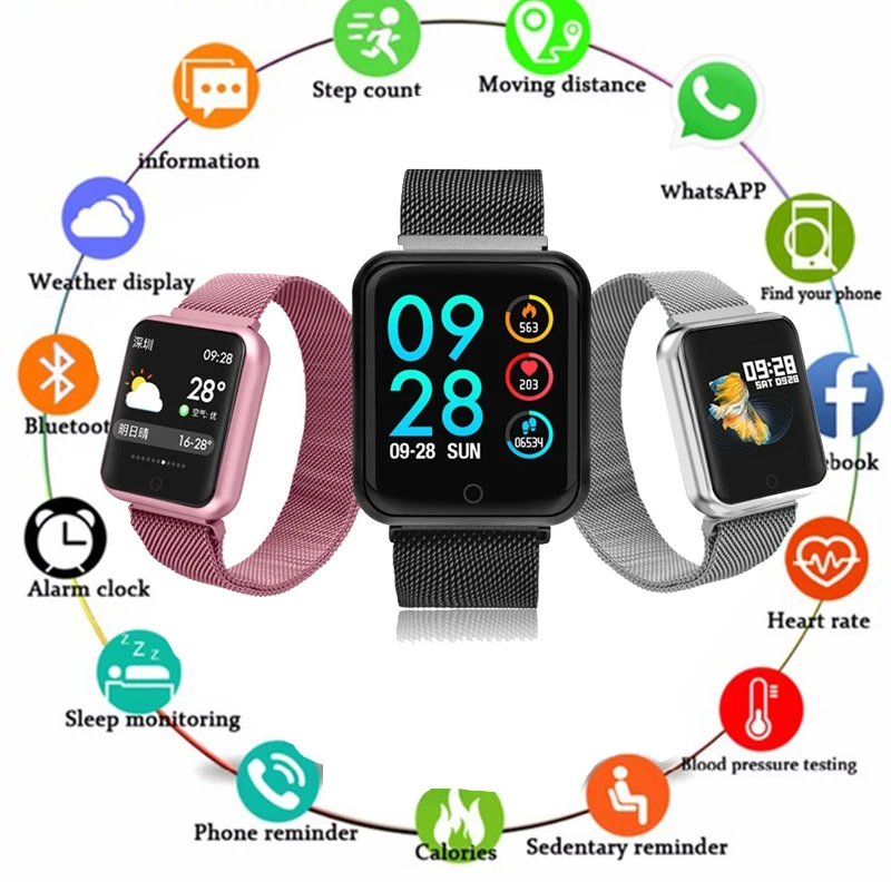 

Reloj inteligente hombre Smart Watch OLED Color Screen men Fashion Fitness Tracker Heart Rate Blood Pressure Oxygen Smartwatch
