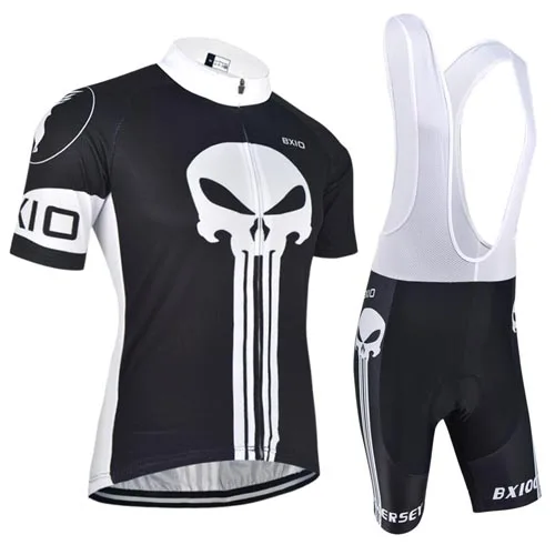 BXIO, забавный Комплект Джерси для велоспорта, летняя одежда для велоспорта, костюм с черепом, одежда для горного велосипеда, одежда для гонок, одежда для велоспорта - Цвет: BX-0209H024