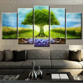 

5P canvas painting posters and prints HD printed painting TRIPPY RICK CANVAS SET Wall decor for living room wall decor