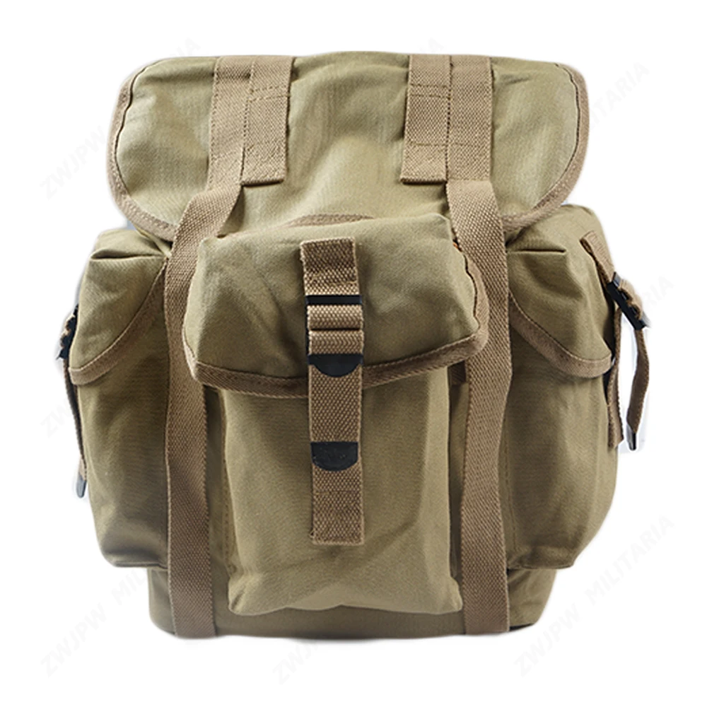 WW2 US Army M14 Military Backpack Hiking CANVAS Bag KHAKI AND ARMY