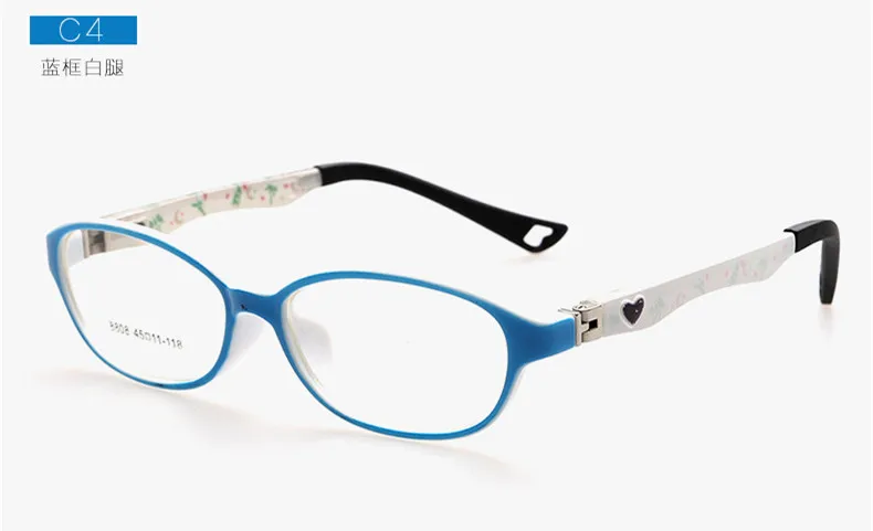 Модные детские очки, Детский Светильник, оправа для детских очков для мальчиков и девочек TR90, оптическая оправа для близорукости - Цвет оправы: C4