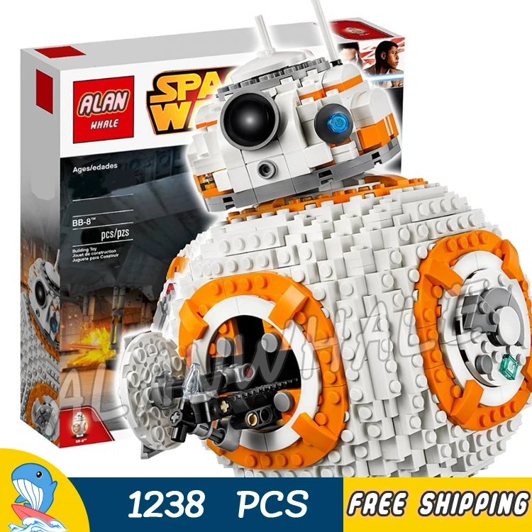 

1238pcs Space Wars Hero Droid BB-8 Robots Figure 05128 Model Building Blocks Assemble Toys Bricks Jedi Set Compatible With Lego