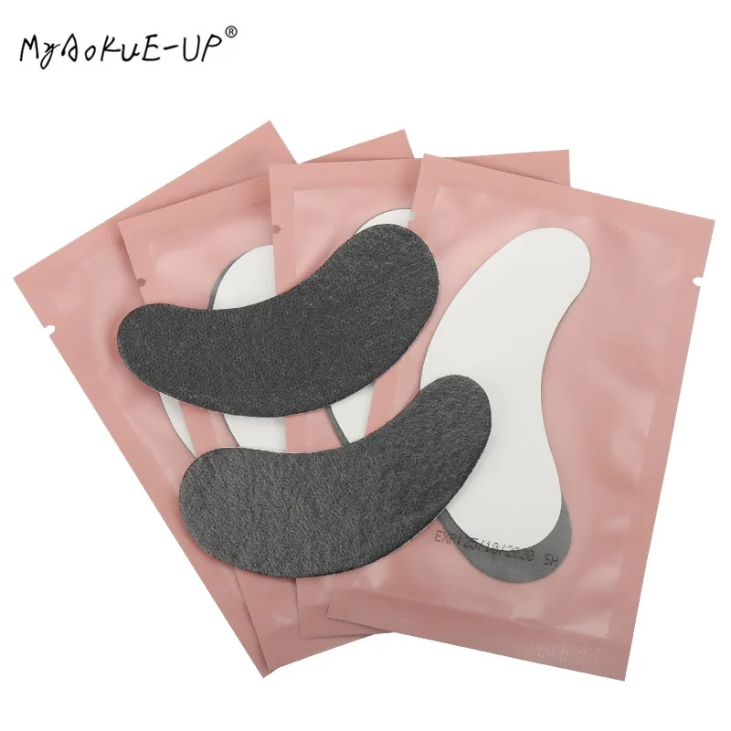 Gel Eye Pads Eyelashes Paper Patches Eyelash Extension Eye Tips Sticker Wraps Makeup Tools 50 pairs/lot