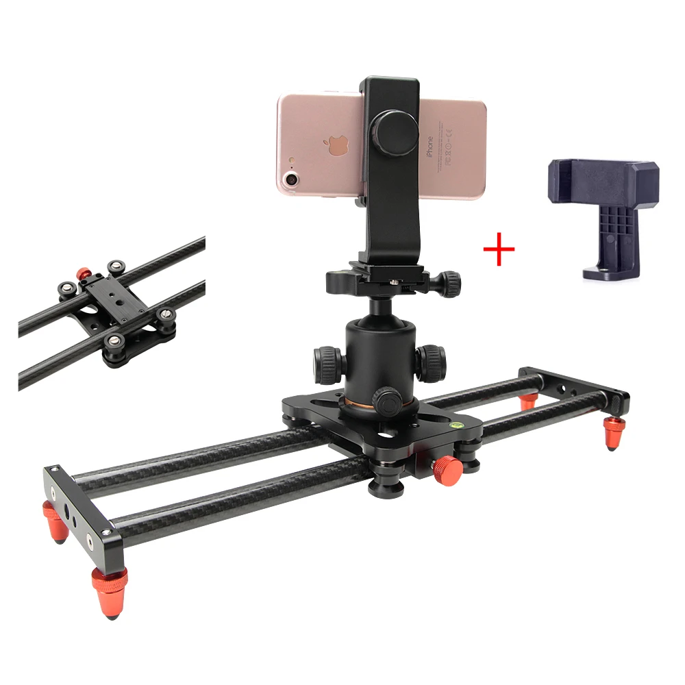 

Mini 40cm 5kg bear Carbon fiber camera slider travel portable video slider dolly track for Sony Nikon Canon Iphone X 8 Sumsang