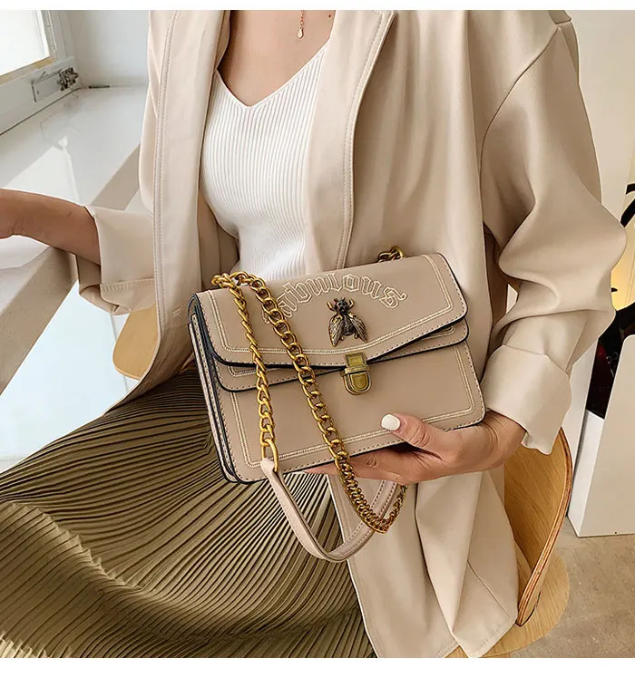 CASMOR, женская модная сумка через плечо, известный дизайнер, кожа, маленькая пчелка, Повседневная сумка,, женская маленькая сумка-мессенджер с клапаном
