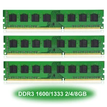 Настольный компьютер Память DIMM Оперативная память DDR3 1600/1333 МГц 8/4/2 ГБ PC3-12800/10600 CL11/CL9 240-PIN NON-ECC только для AMD Процессор