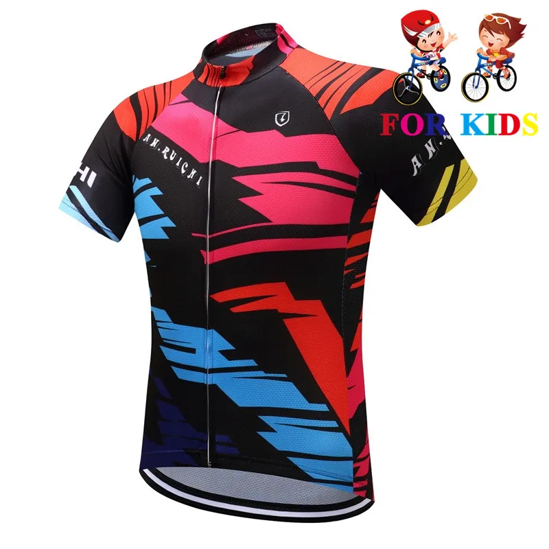 

Kids 2019 Short Sleeve Cycling Jerseys MTB Boys Mountain Bike Clothing Motocross Jersey Downhil Mountain Bike DH Shirts Summer