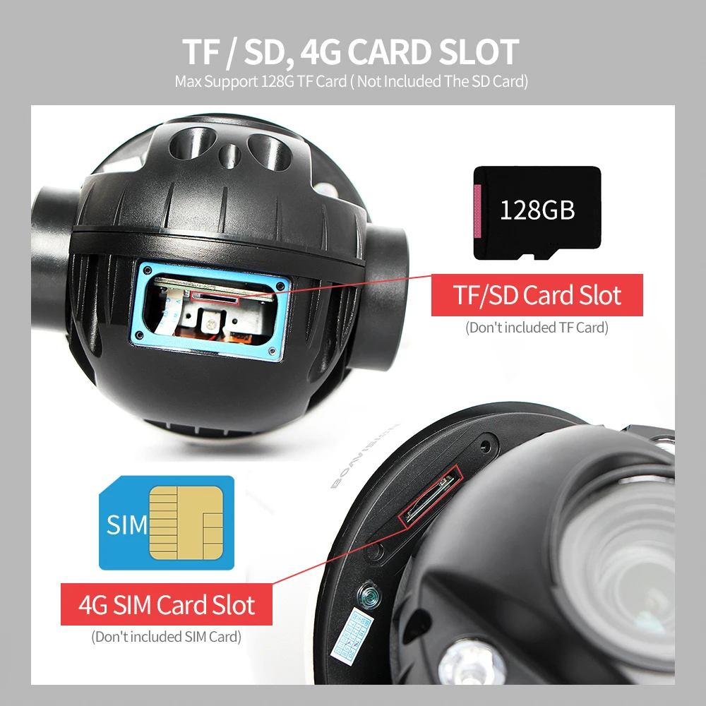  SIM Card 4G PTZ Camera Wireless 1080P 10X / 20X Optical Zoom Outdoor Security CCTV Camera Two Way A - 4.00016E+12