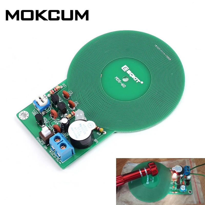 

DIY Kit Metal Detector Kit Electronic Kit DC 3V-5V Non-contact Sensor Board Module DIY Electronic Part Metal Detector Module