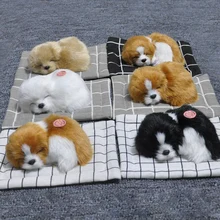 Автомобильные украшения, милый щенок, автомобильные игрушки для приборной панели, автомобильная кукла, плюшевая имитация спящей собаки, авто интерьер, домашний декор, аксессуары для мебели