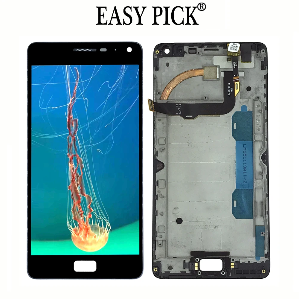 

For Lenovo Vibe P1 P1c72 P1a42 P1c58 LCD Display Touch Screen Digitizer Replacement with frame