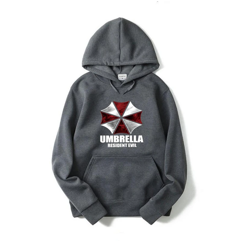 

autumn sweatshirt fashion long sleeve hoodies hooded drake Resident Evil Umbrella loose Printed Mens Men sewatshirt Masculinas